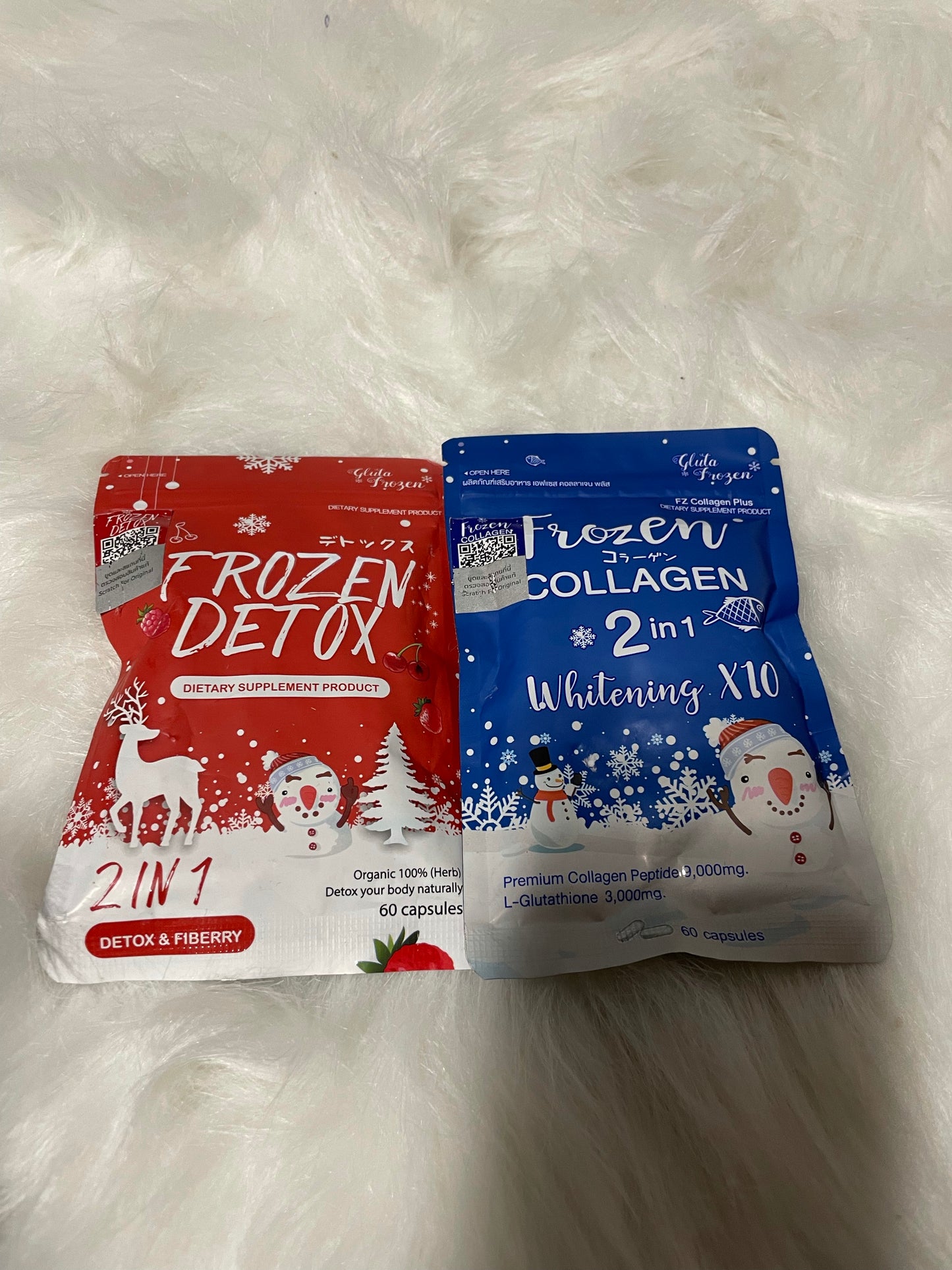 Frozen collagen et Frozen Detox