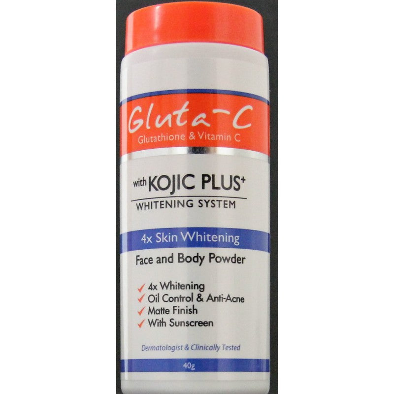 GLUTA-C WITH KOJIC PLUS WHITENING SYSTEM FACE AND BODY POWDER - POUDRE ÉCLAIRCISSANTE