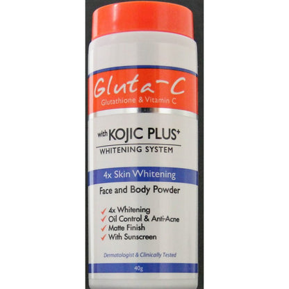 GLUTA-C WITH KOJIC PLUS WHITENING SYSTEM FACE AND BODY POWDER - POUDRE ÉCLAIRCISSANTE